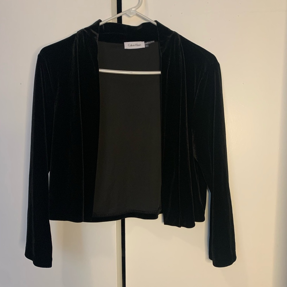 Calvin Klein Velvet Cardigan